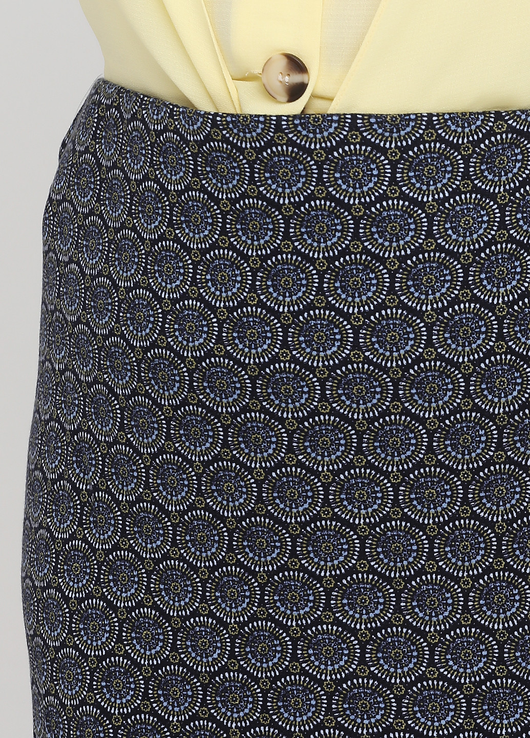 Темно-синяя кэжуал с рисунком юбка C&A