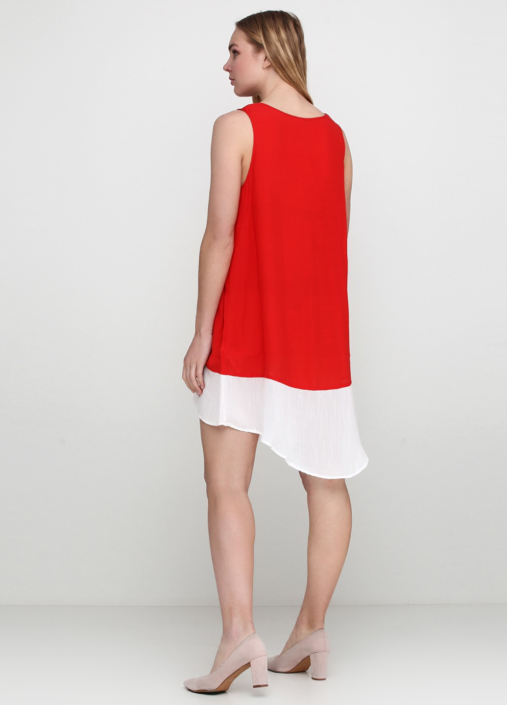 Красное кэжуал платье Avon однотонное