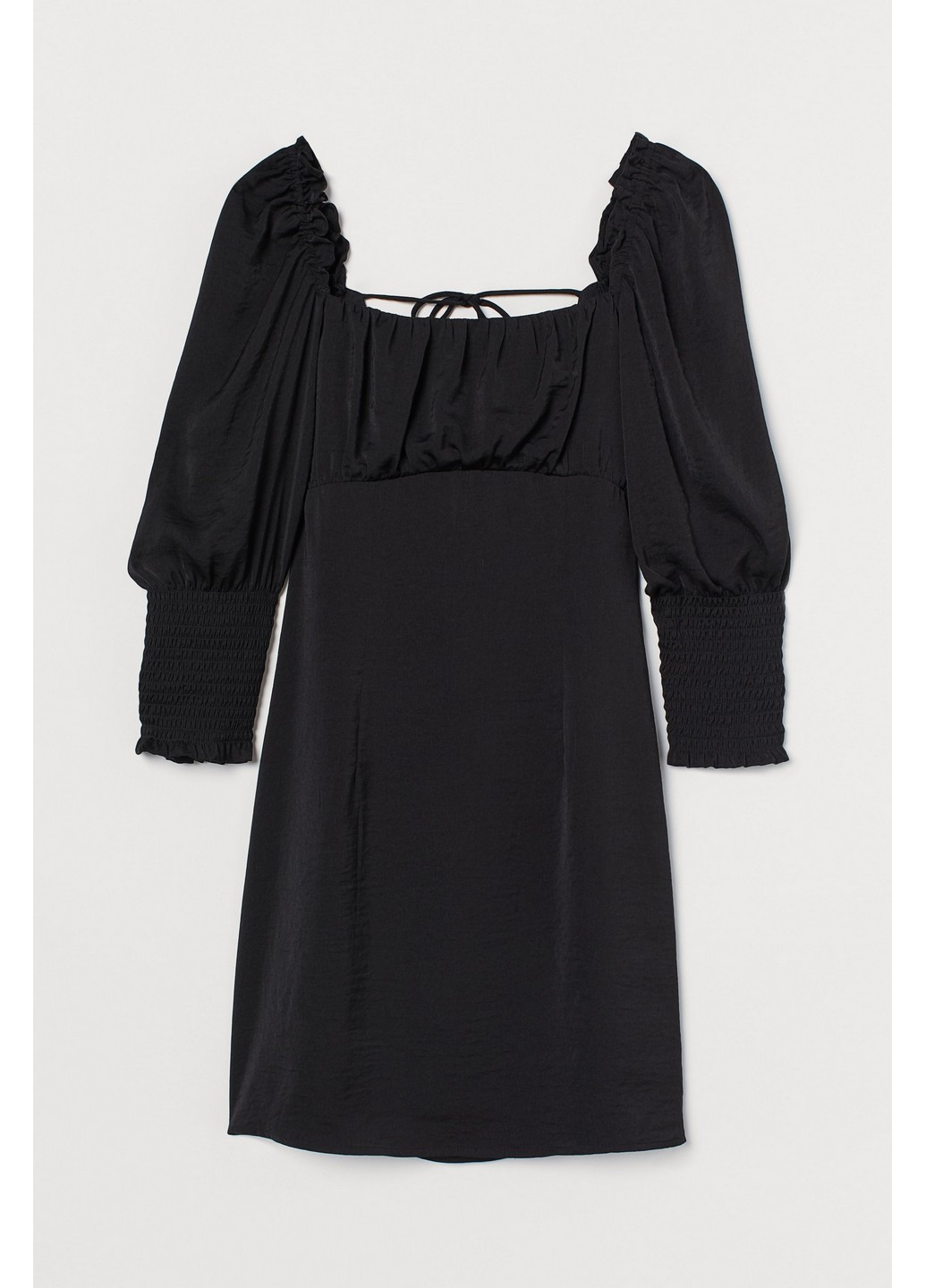 Черное кэжуал платье H&M однотонное