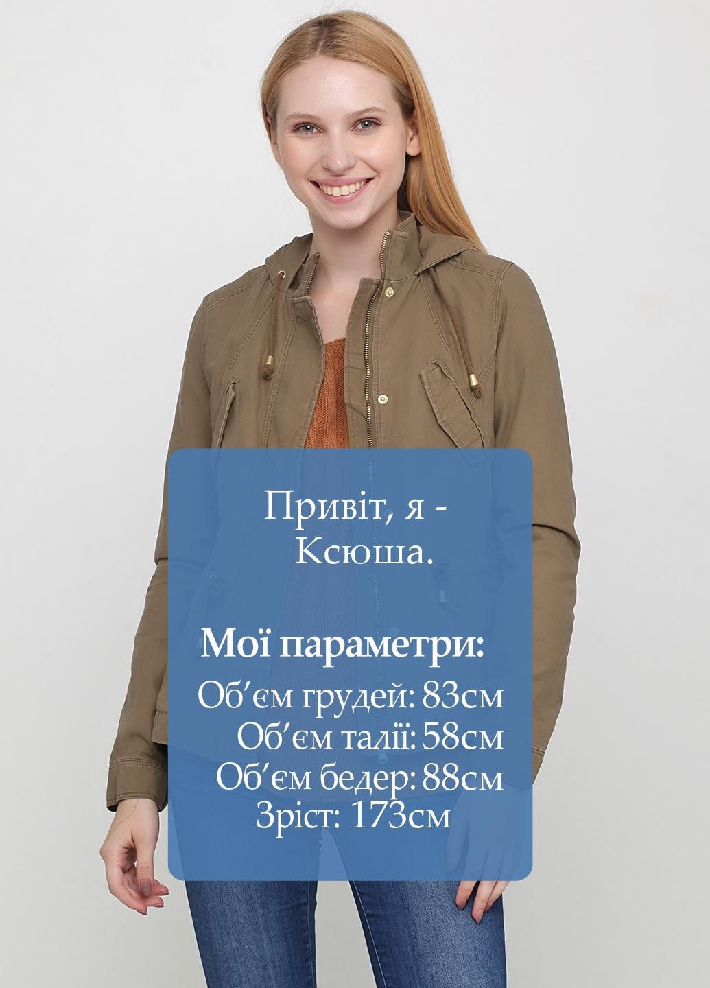 Оливкова (хакі) демісезонна куртка H&M