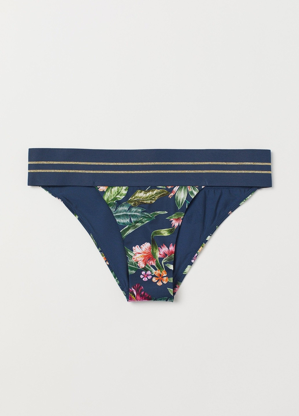 Темно-синие купальные плавки с цветочным принтом H&M