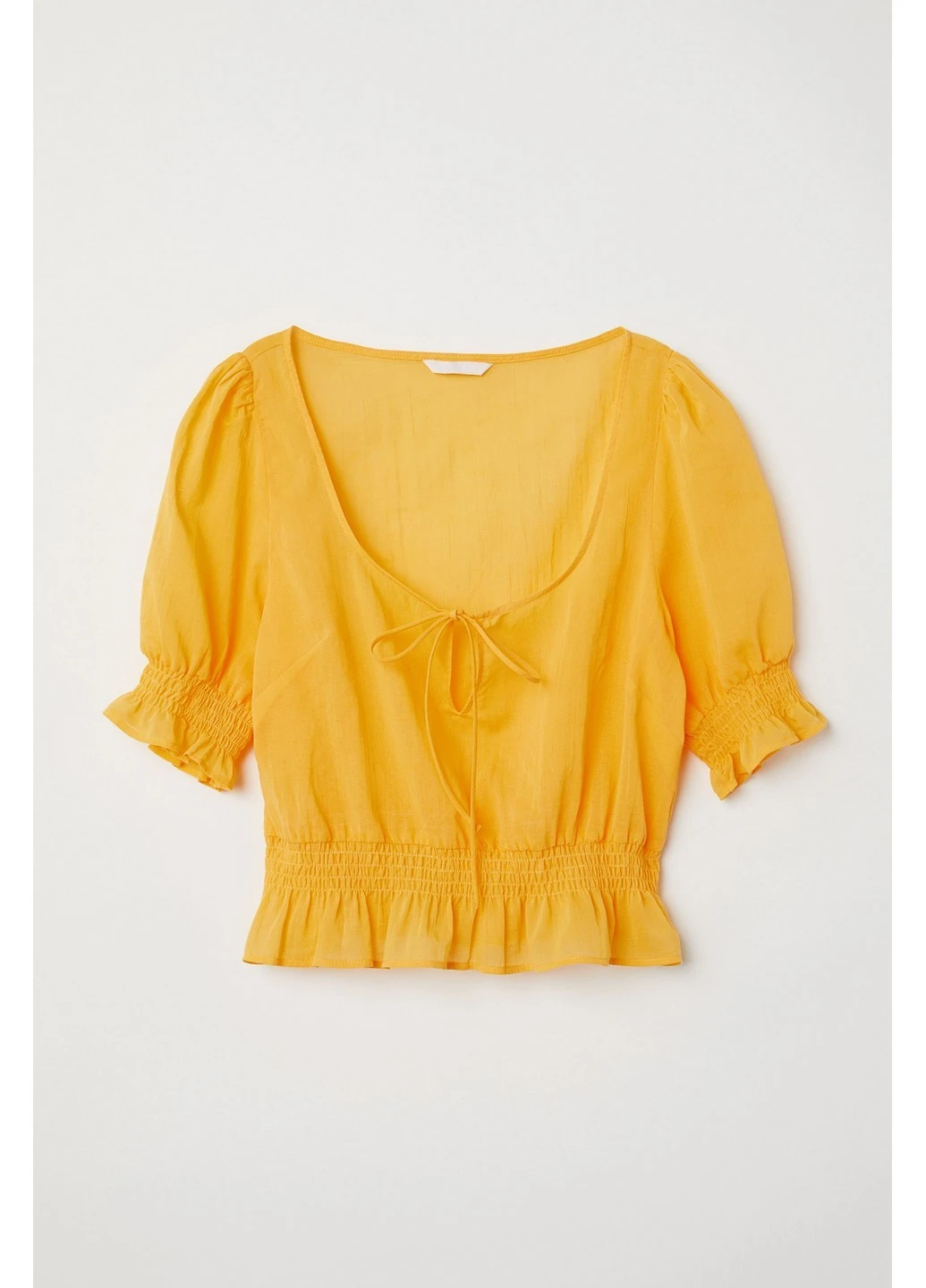 Жёлтая блуза H&M