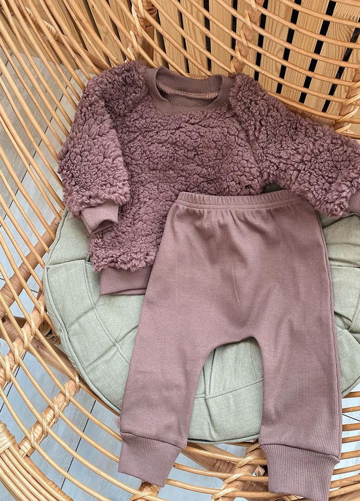Коричневый демисезонный комплект одежды для младенцев Баранчик БО