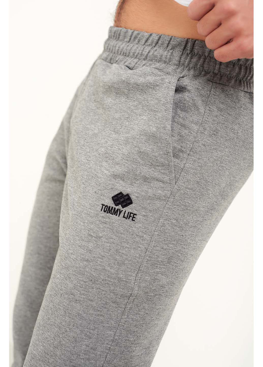 Светло-серые спортивные демисезонные брюки Tommy Life