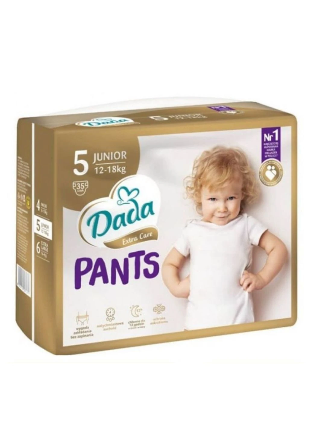 Підгузники-трусики дитячі Extra Care Pants №5 Junior (12-18 кг) 35 шт Dada (263135396)