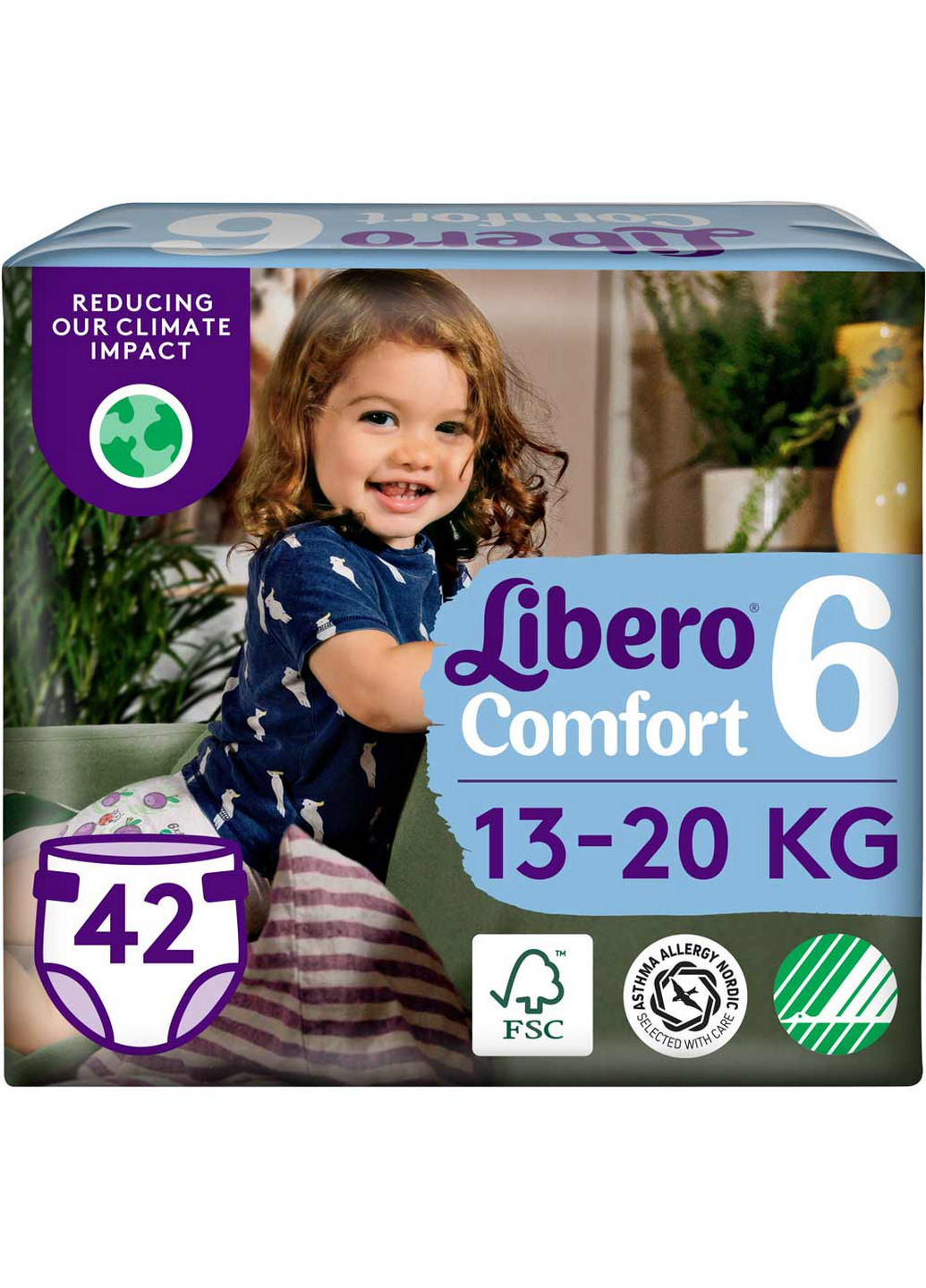 Подгузники Comfort 13-20 кг Размер 6 42 шт Libero 7322541757049 (263136460)