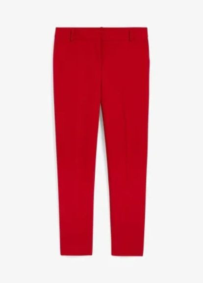 Красные кэжуал демисезонные зауженные брюки Canda