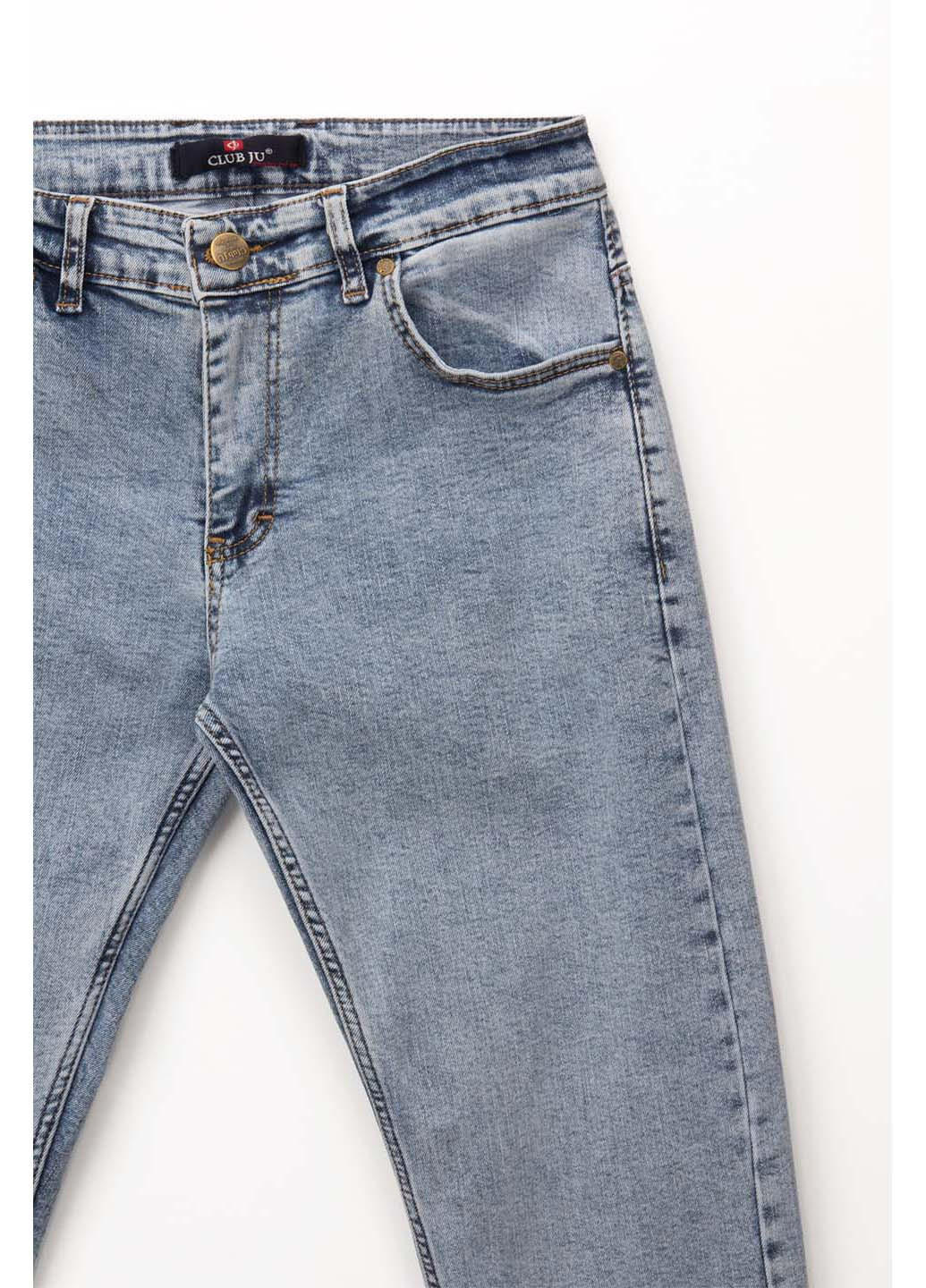 Голубые демисезонные джинсы slim fit CLUB JU