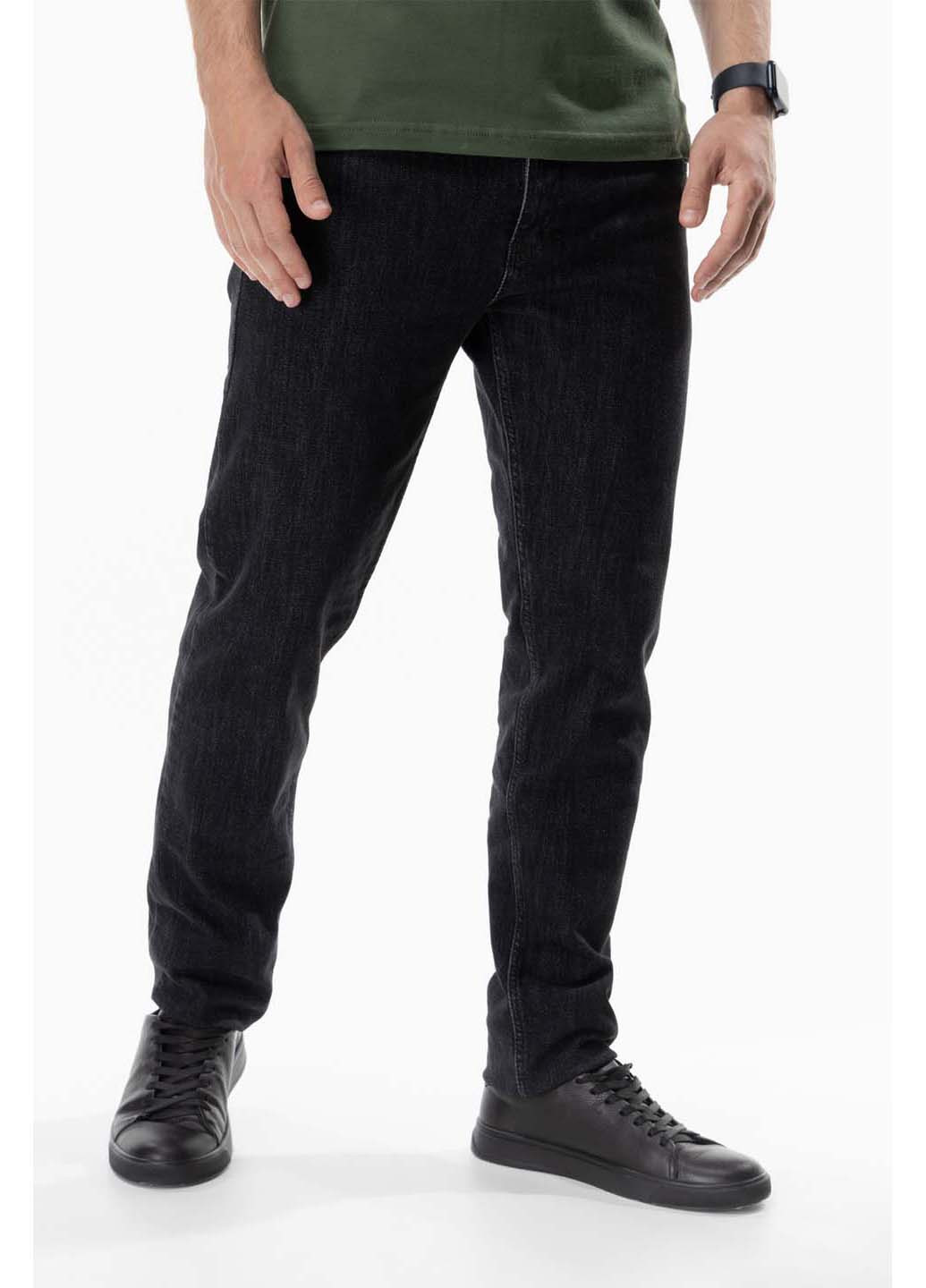 Черные демисезонные джинсы regular fit CLUB JU