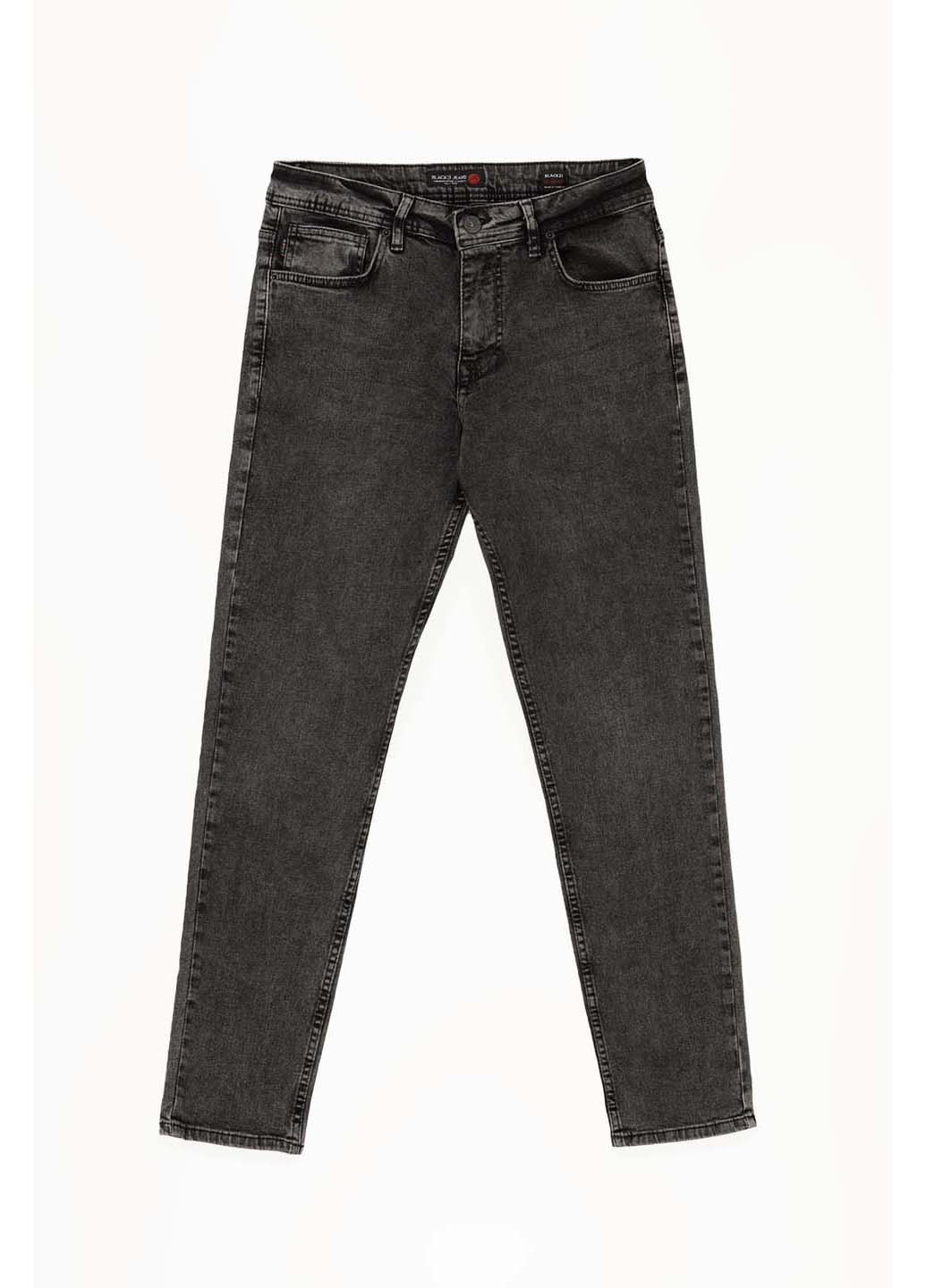 Темно-серые демисезонные джинсы slim fit Black zi