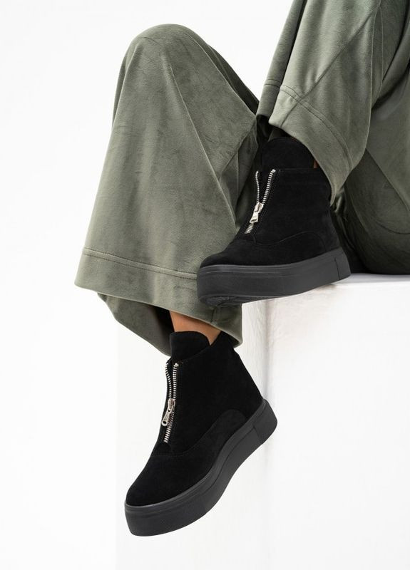 Осенние ботинки женские ISSA PLUS из натуральной замши