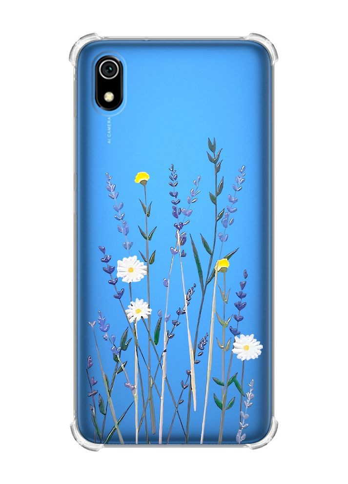 Чехол с утолщенными углами для Xiaomi Redmi 7A :: Полевые цветы (принт 270) Creative (263212851)
