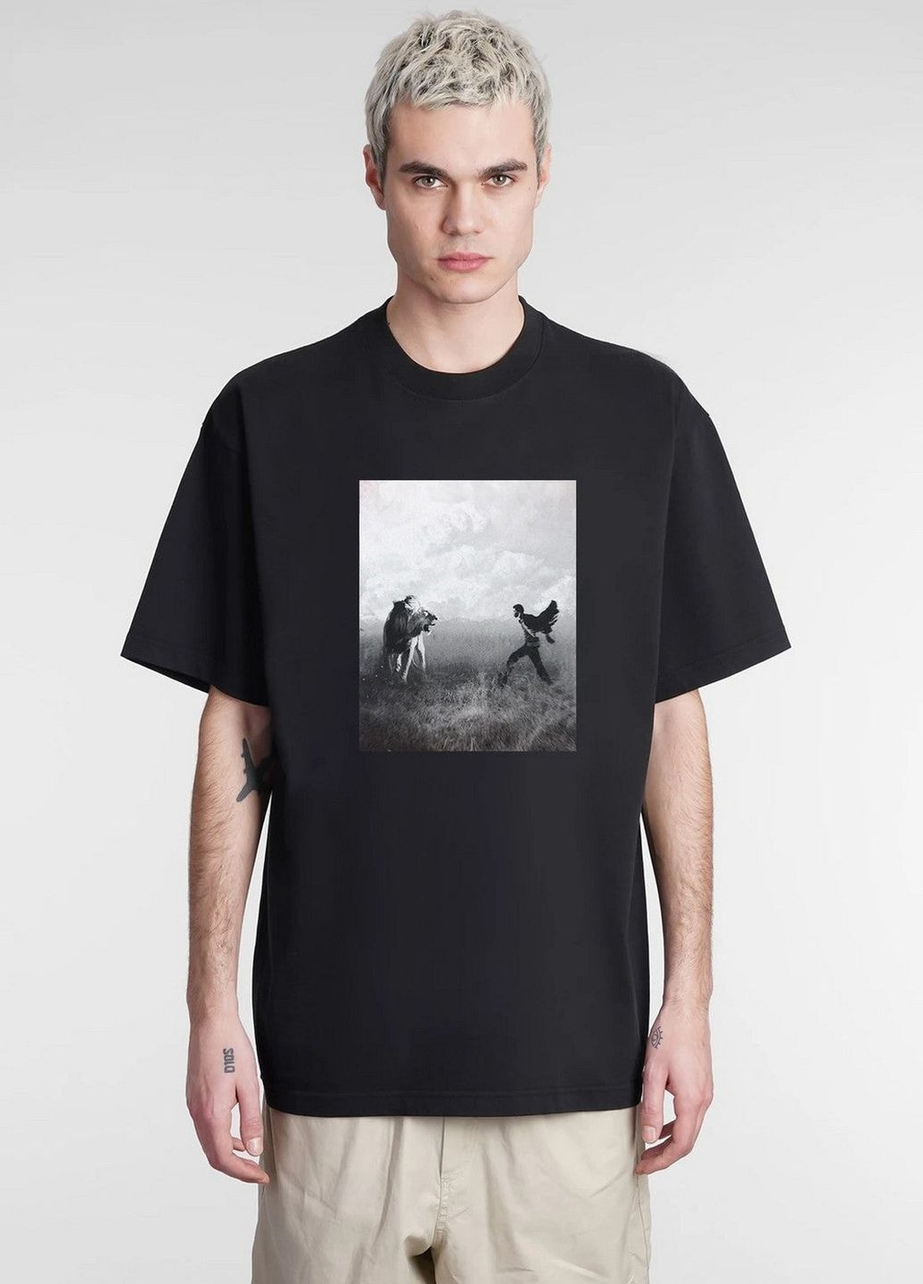 Унісекс футболка з принтом VOU Surrealist black (263346011)