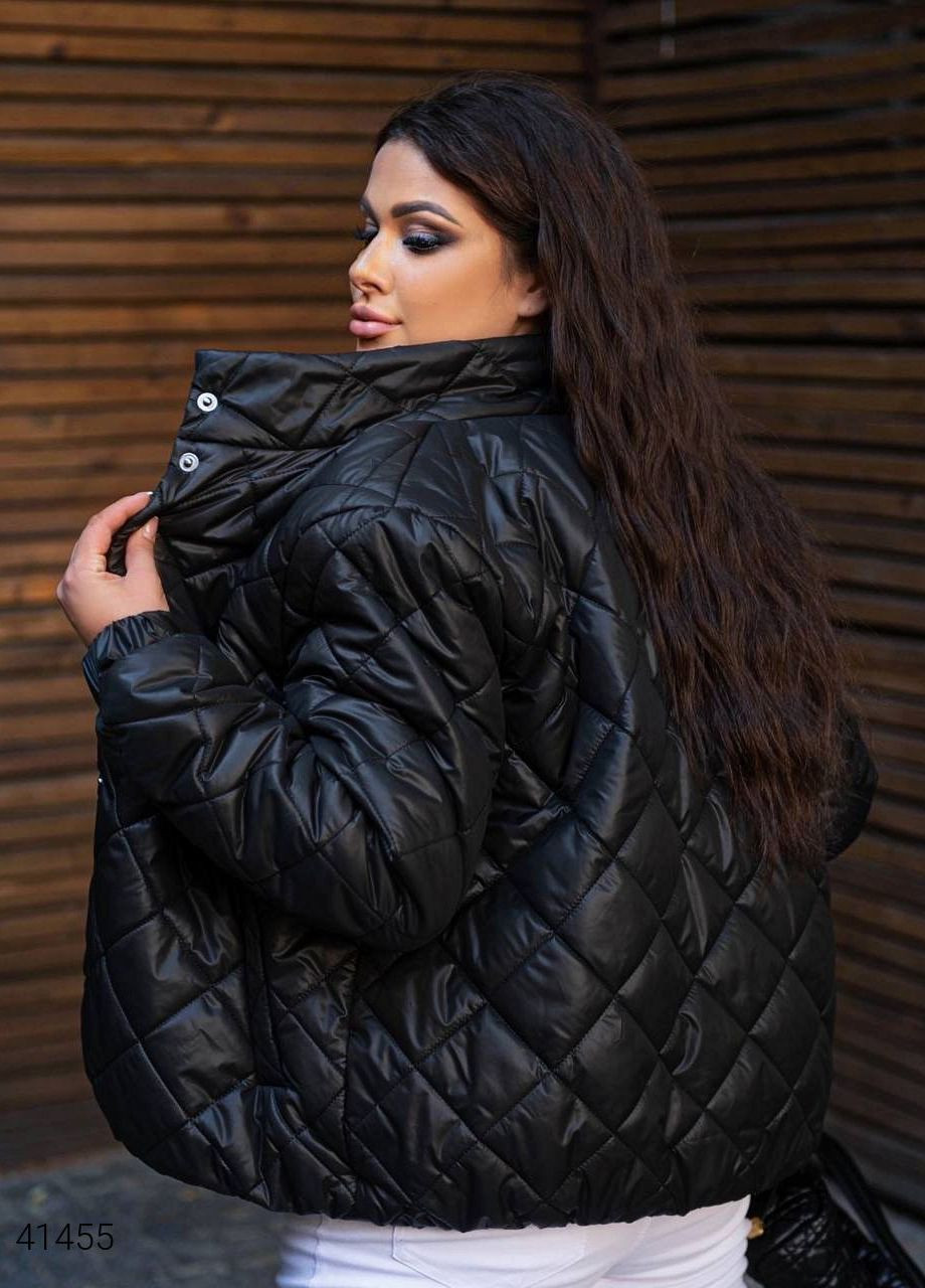 Черная демисезонная куртка женская демисезонная Liton