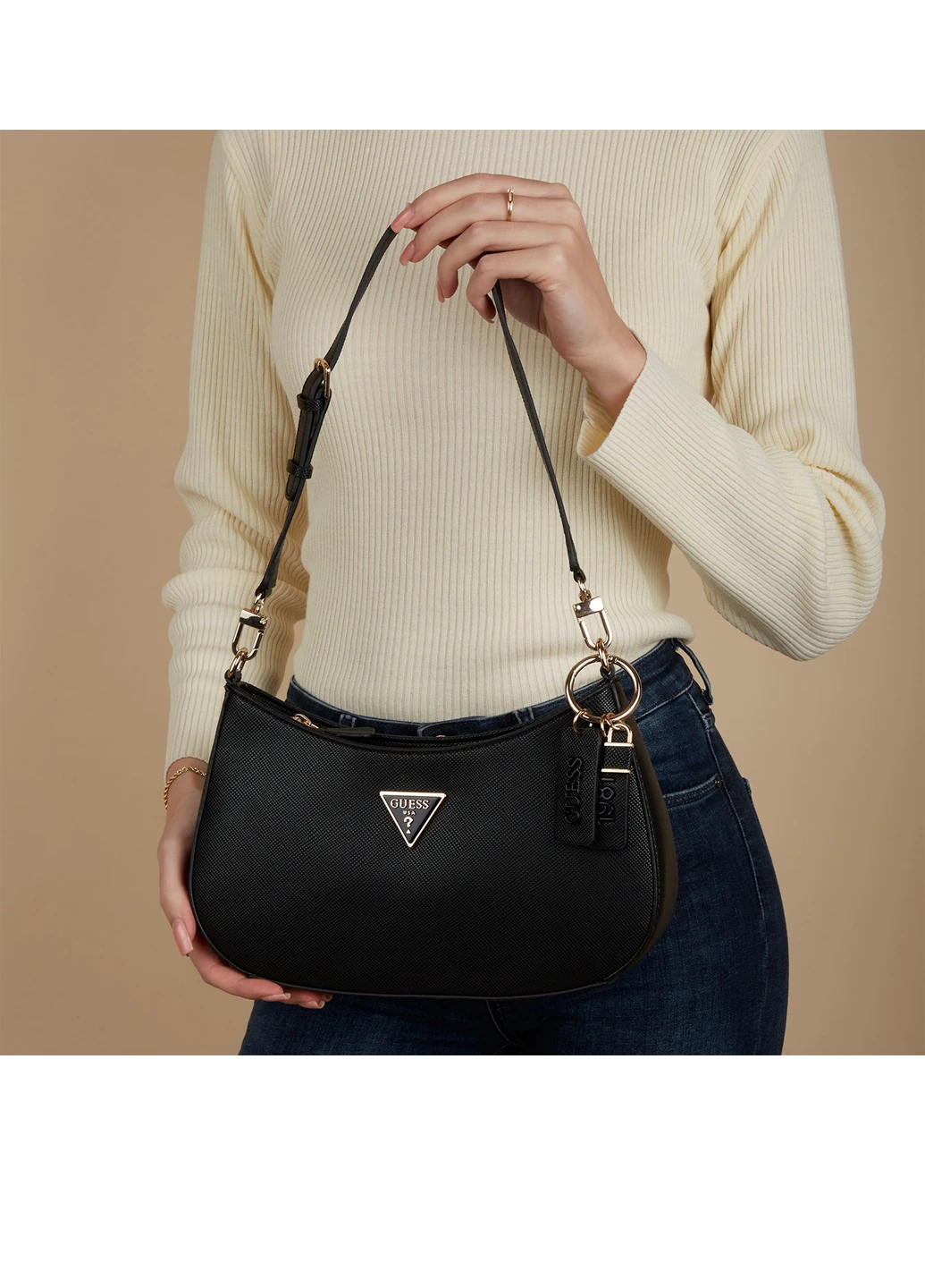 Сумка женская из эко кожи Guess NOELLE TOP ZIP SHOULDER BAG (263345496)