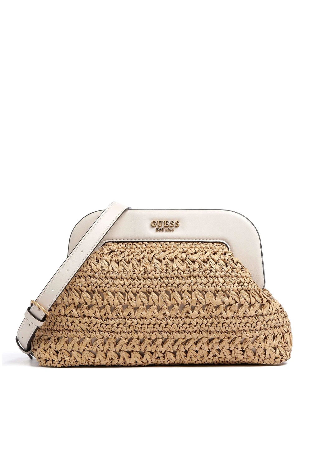 Сумка жіноча солом'яна Guess LIGURIA FRAME CLUTCH (263345514)