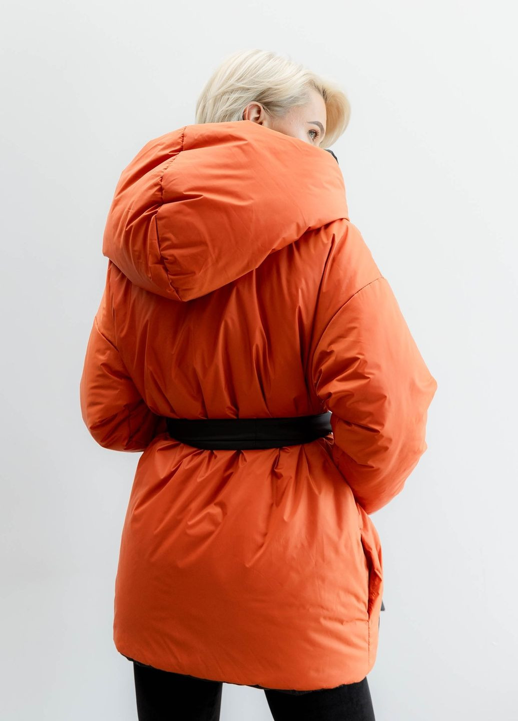 Теракотова зимня двостороння куртка Liton