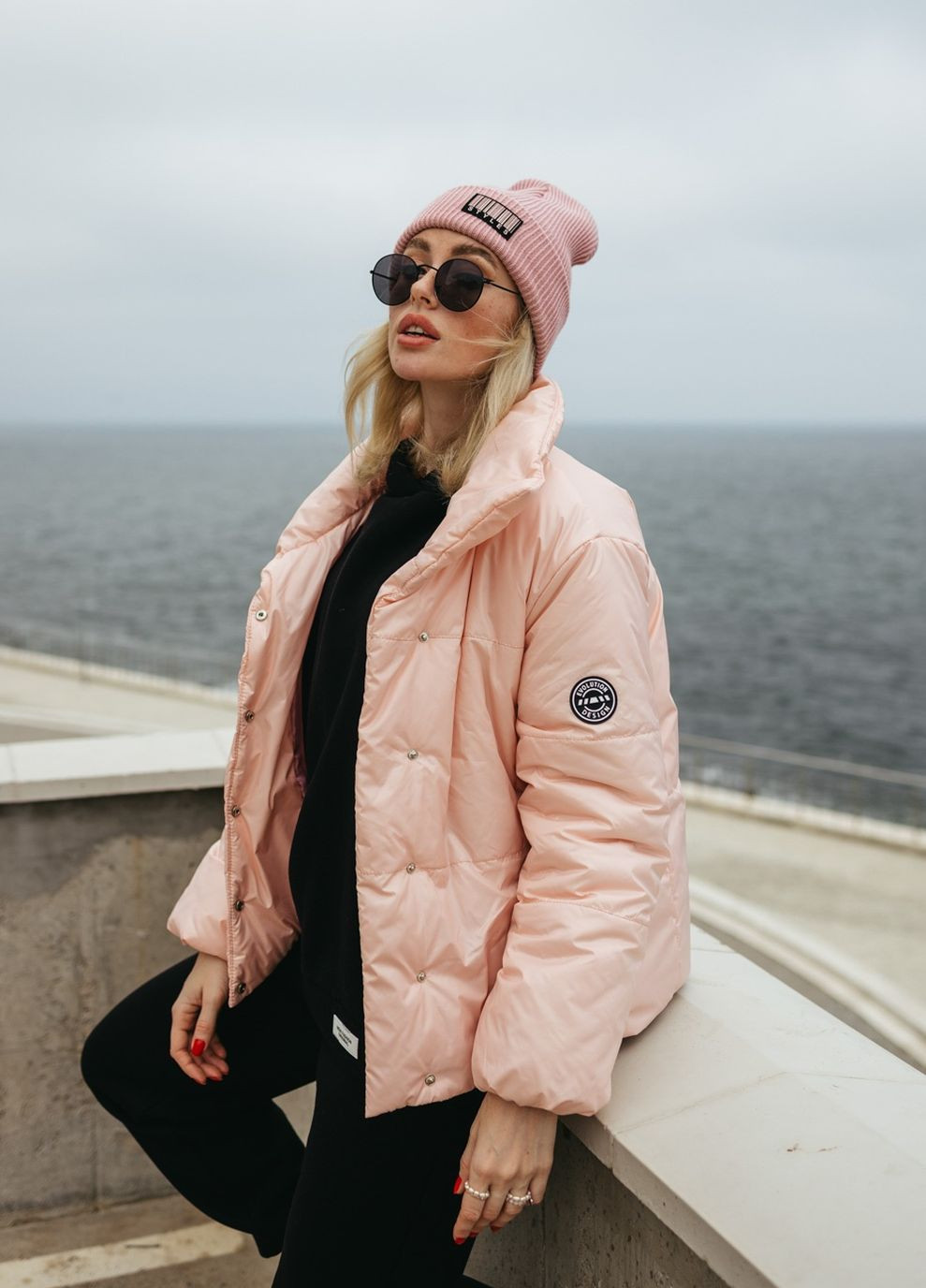 Рожева зимня куртка Liton