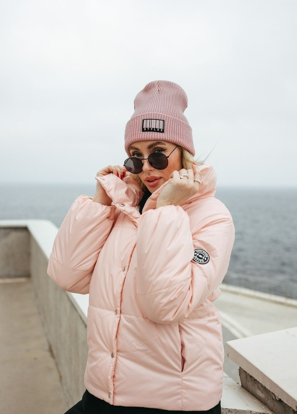 Рожева зимня куртка Liton