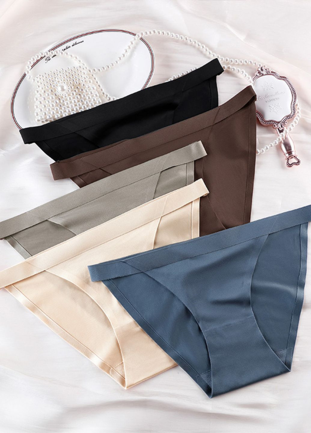 Набір жіночі трусики бразиліана 5шт. М Aofeiqike (263346064)