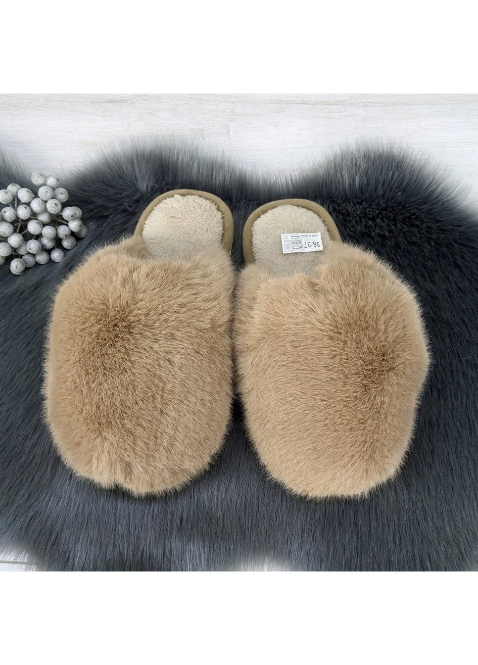 Тапочки хутряні жіночі закриті Fashion (263278011)
