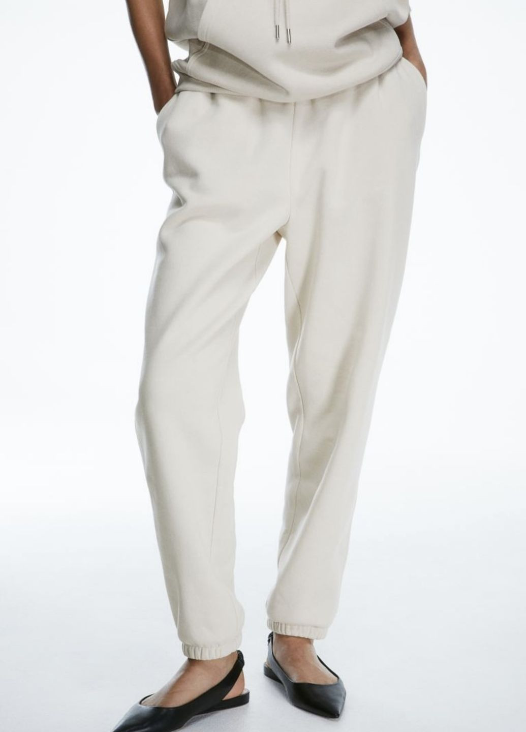 Трикотажні штани на флісі H&M джогери (263279321)