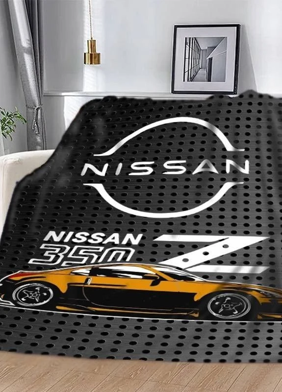 Плед "Nissan.350" 3D плюш 135х160 см арт 2672 No Brand (263513602)