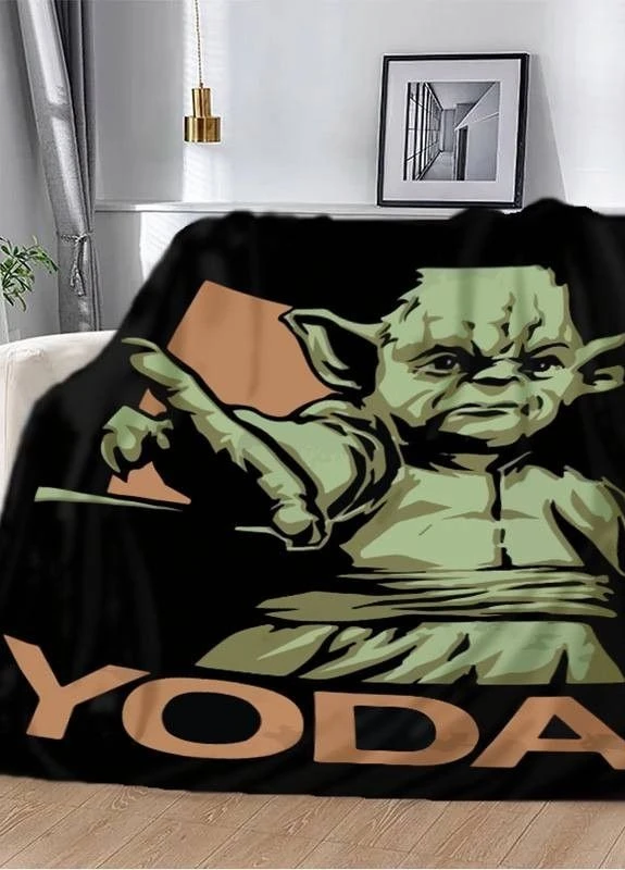 Плед "YODA" 3D плюш 160х200 см арт 2456 No Brand (263513870)
