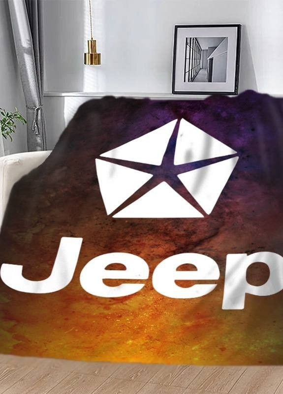 Плед "Jeep" 3D плюш 135х160 см арт 2663 No Brand (263513729)