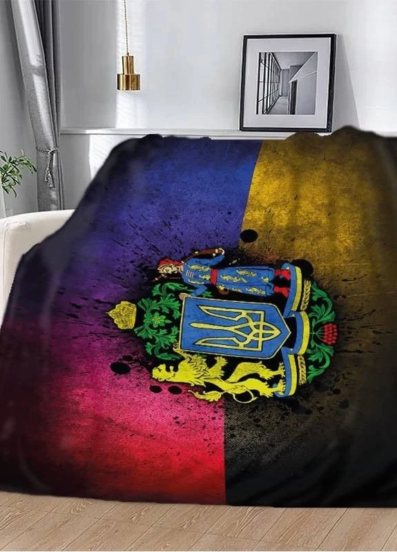 Плед "Національна Гордість " 3D плюш 160х200 см арт 2414 No Brand (263513568)