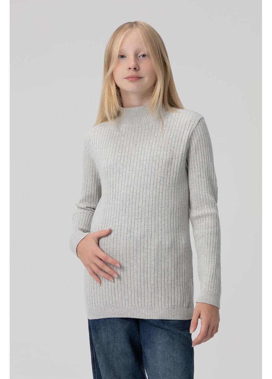 Сірий демісезонний светр Lizi Kids
