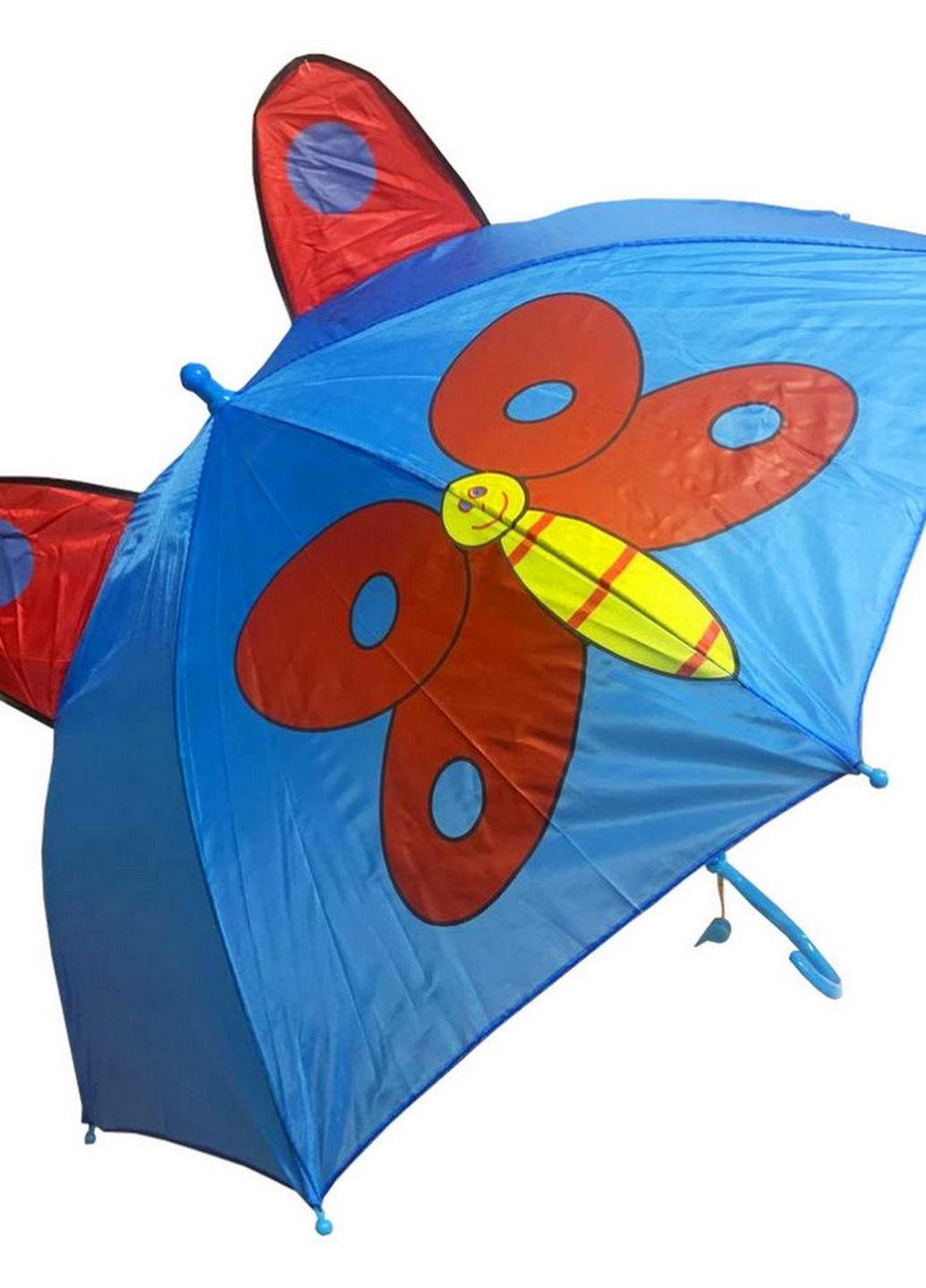 Детский зонтик с ушками SY-15 трость, 60 см (Бабочка) Color-it (263353496)