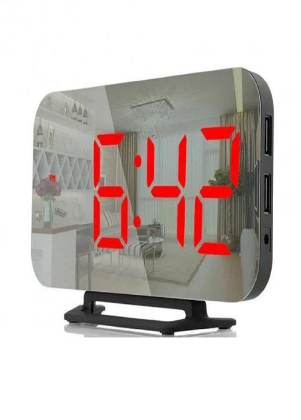 Настольные электронные часы с подсветкой и питанием от сети 220В DS-3625L Черный корпус Красная подсветка VTech (263429185)