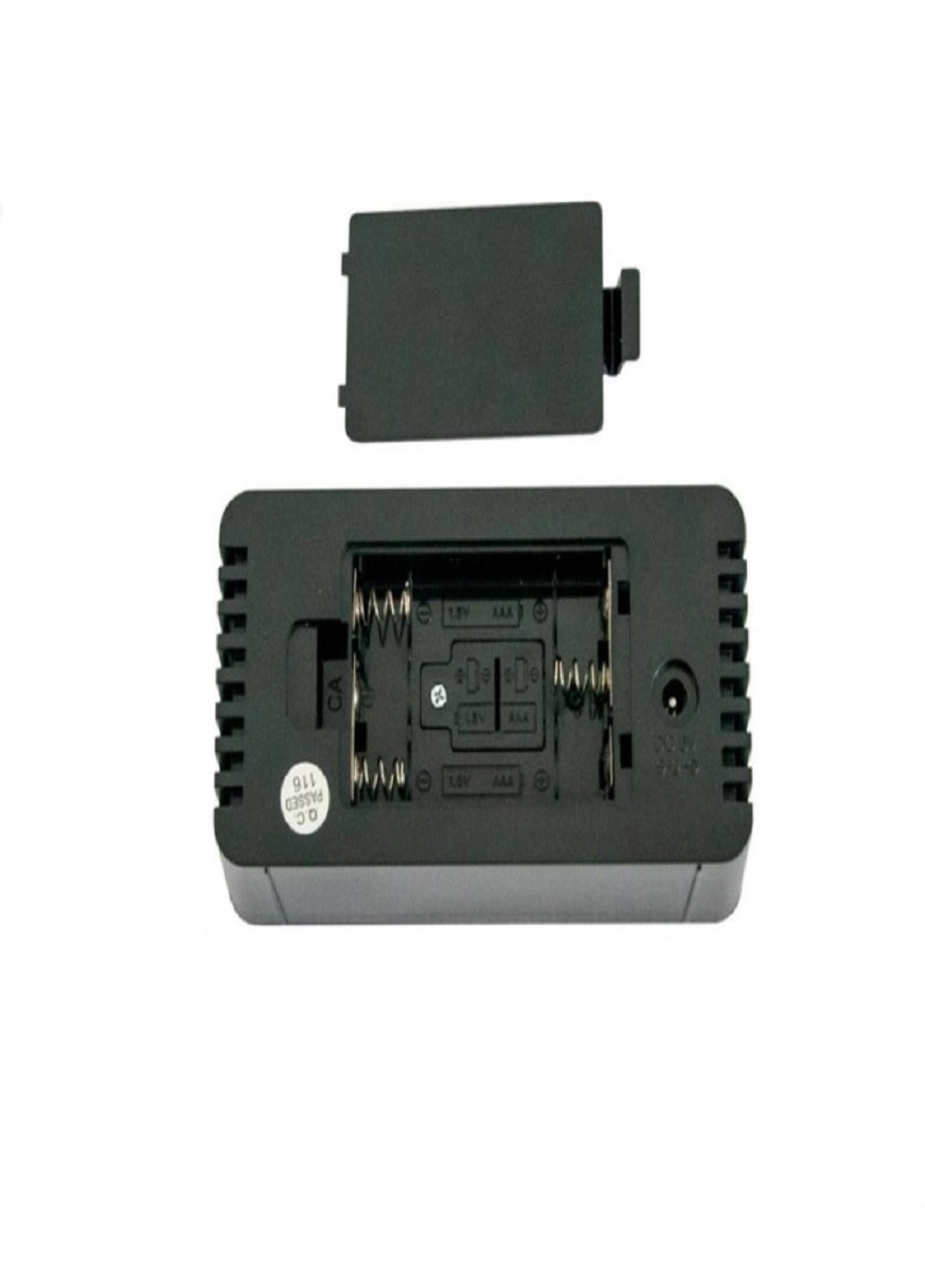 Настільний електронний годинник з підсвіткою і живленням від мережі 220В або батарейок DS-3658 Чорний корпус Зелена підсвітка VTech (263429169)