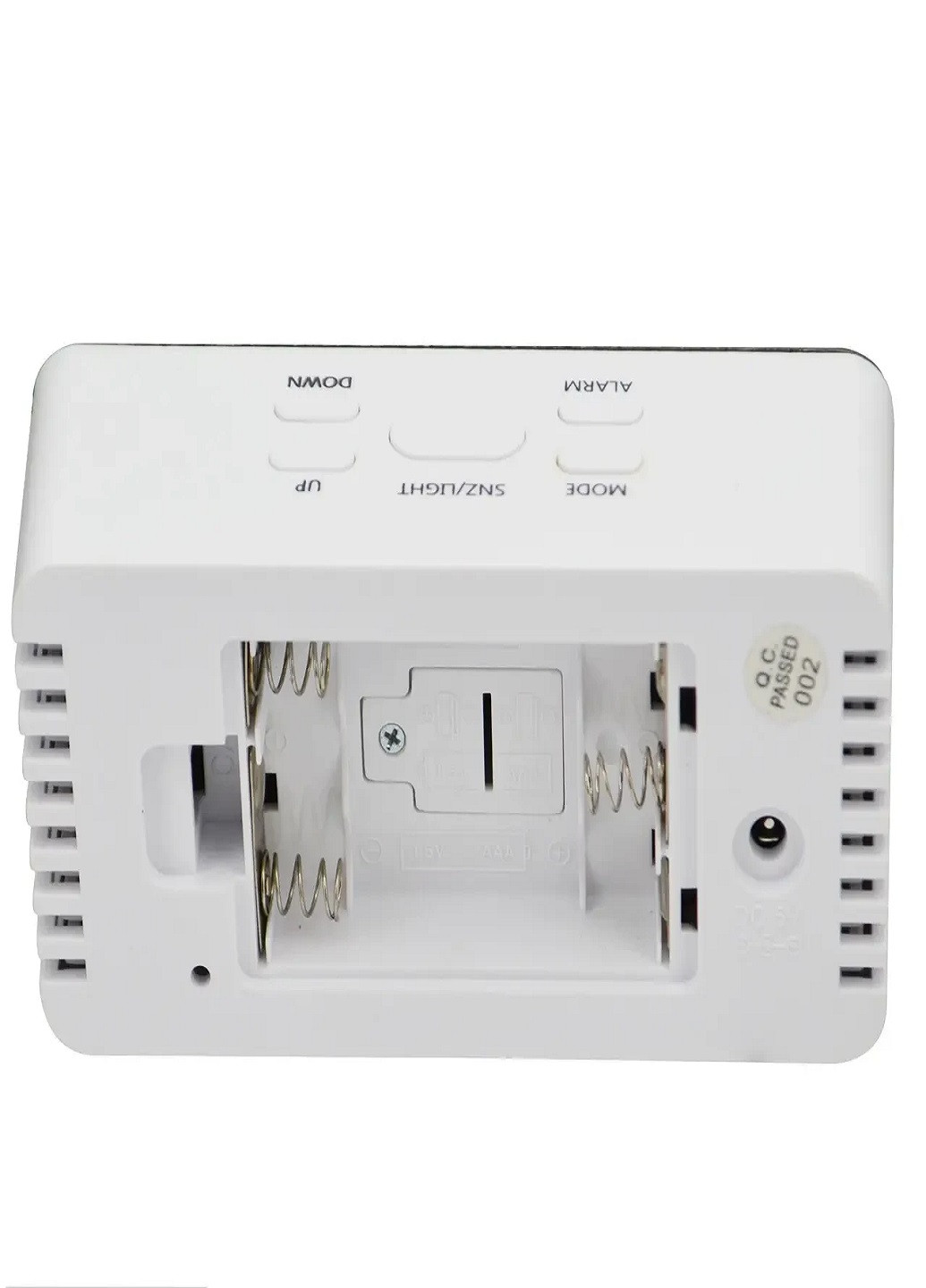 Настольные электронные часы с подсветкой и питанием от сети 220В или батареек DS-3658 Белый корпус Зеленая подсветка VTech (263360269)