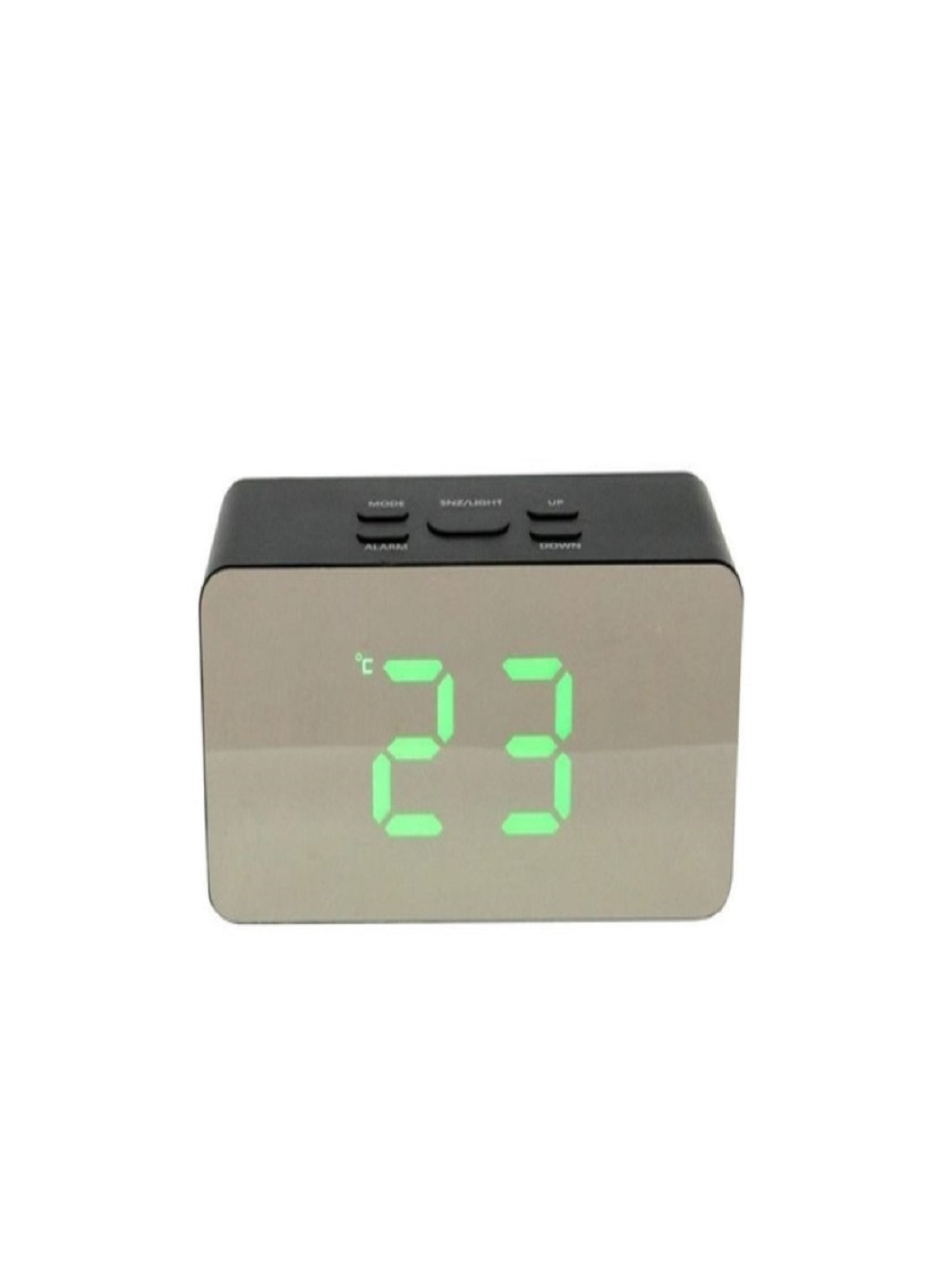 Настольные электронные часы с подсветкой и питанием от сети 220В или батареек DS-3658 Черный корпус Зеленая подсветка VTech (263360253)