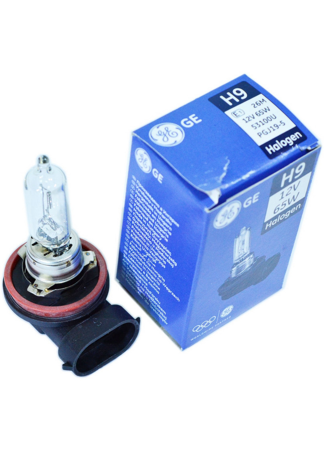 Галогенная лампа H9 12V 65W PGJ19-5 3х4х6,5 см General Electric (263427451)