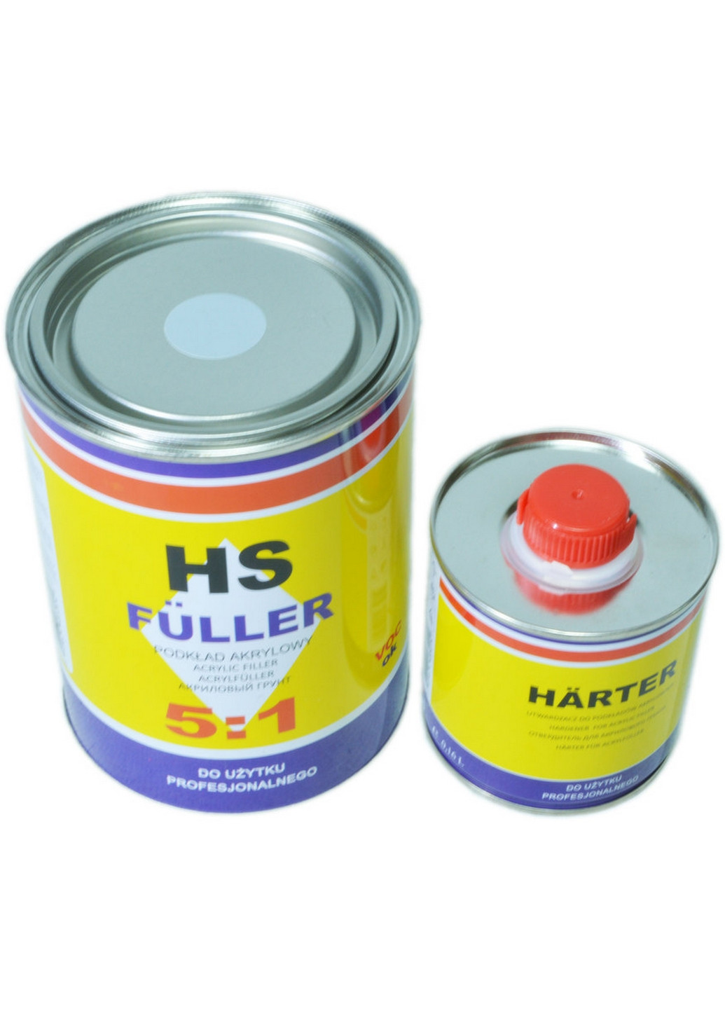 Акриловый грунт 5:1 0.8 л HS Fuller (отв. Harter – 160 мл) 10х22х10 см No Brand (263426209)