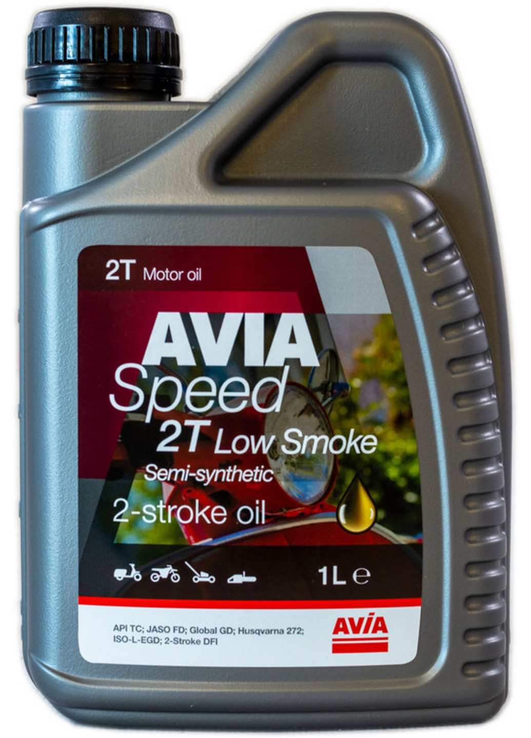 Масло 2T 1л Low Smoke, API SN/CF 6х19х13 см Avia (263427124)