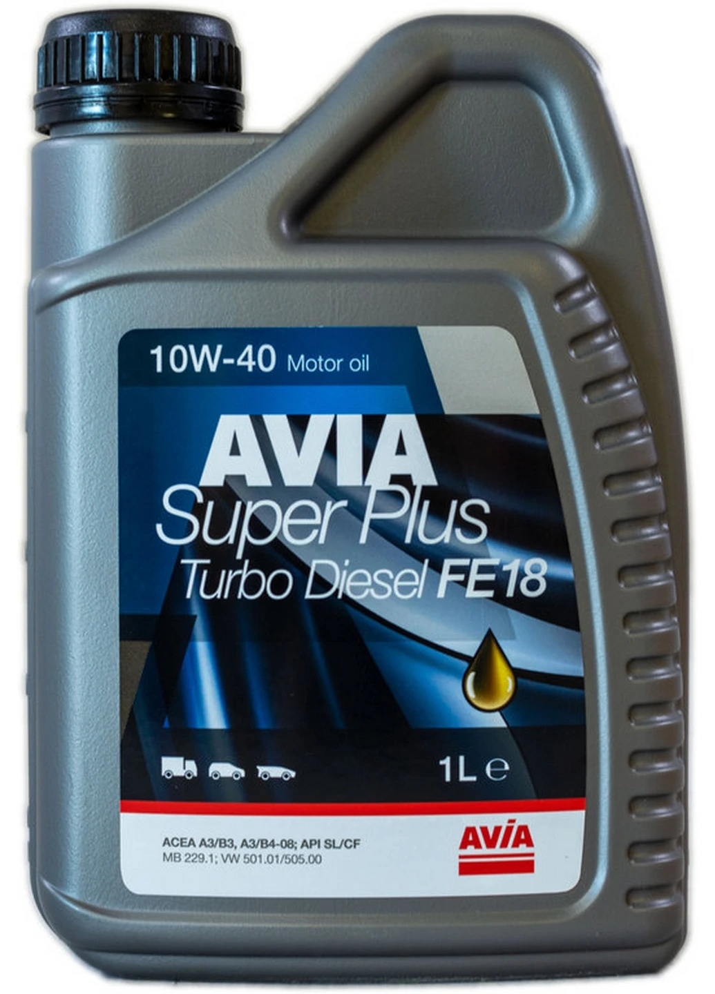 Масло 10w40 1л Super Plus FE18 Turbo Diesel, API SL/CF 6х20х14 см Avia (263424115)