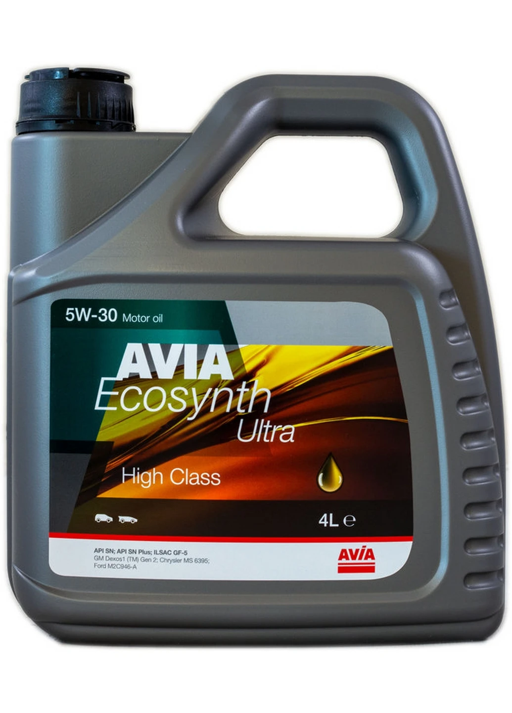 Масло 5w30 4л Ecosynth Ultra, API SN/SN Plus 10х25х22 см Avia (263426120)