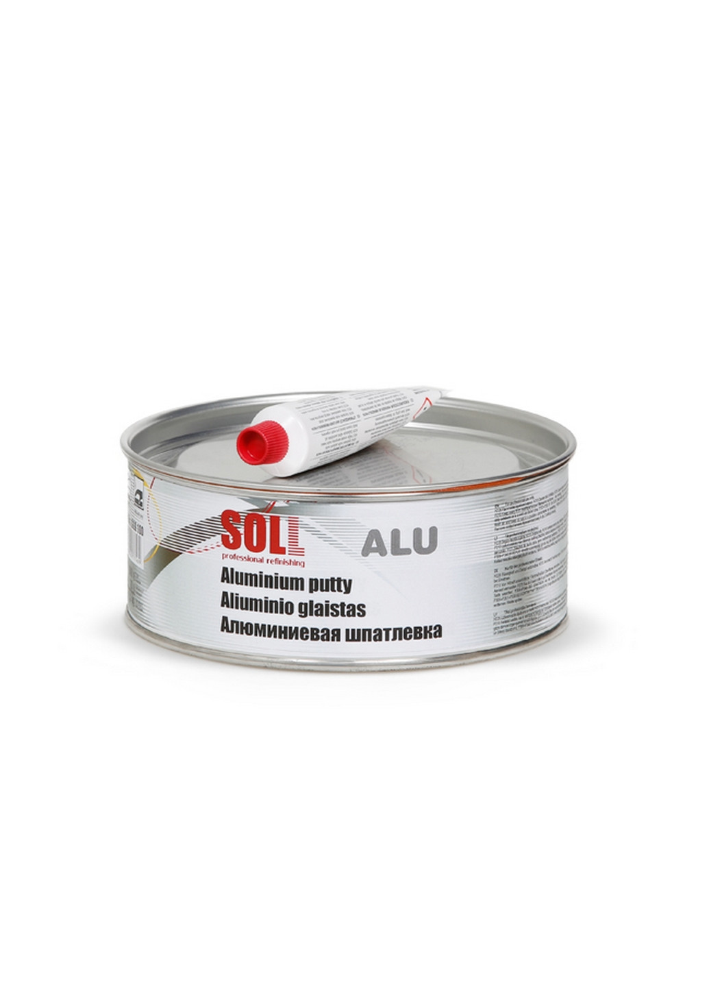 Шпаклівка з алюмінієм 1.0 кг Alu (жаростійка) 16х6,5х16 см No Brand (263427168)