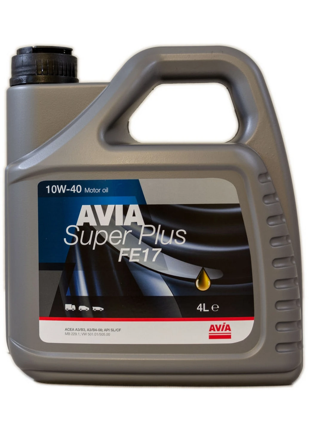 Олія 10w40 4л Super Plus FE17, API SL/CF 26х23,5х9,5 см Avia (263427118)