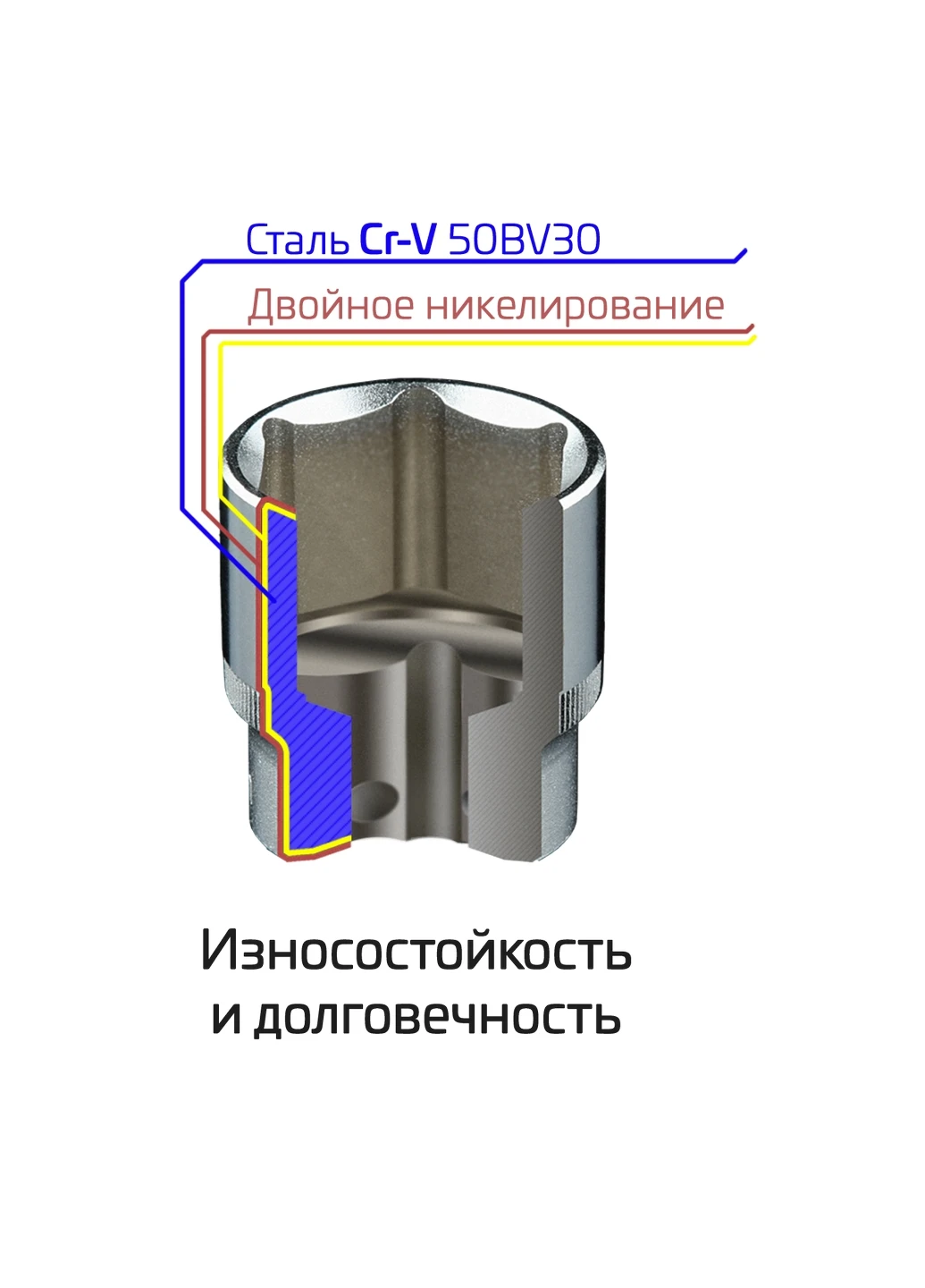 Комплект інструментів 56 од. 1/2", 1/4" STORM Cr-V 23х23х23 см Intertool (263426364)