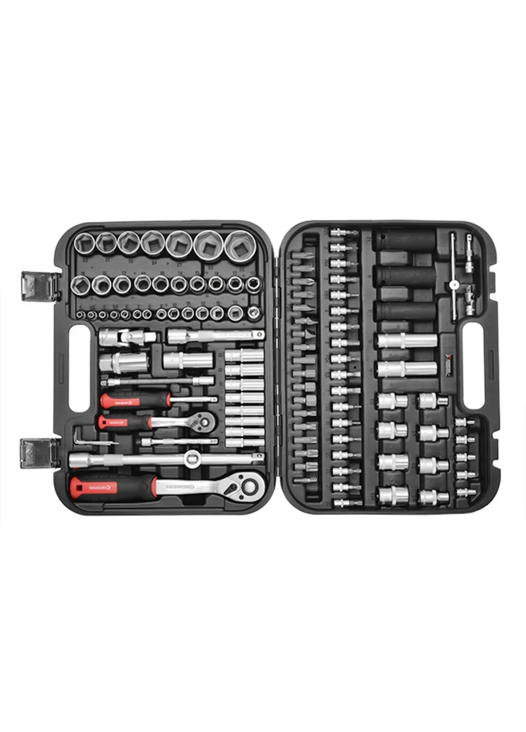 Комплект інструментів 111 од. 1/2", 1/4" STORM Cr-V 37х29х8 см Intertool (263426346)