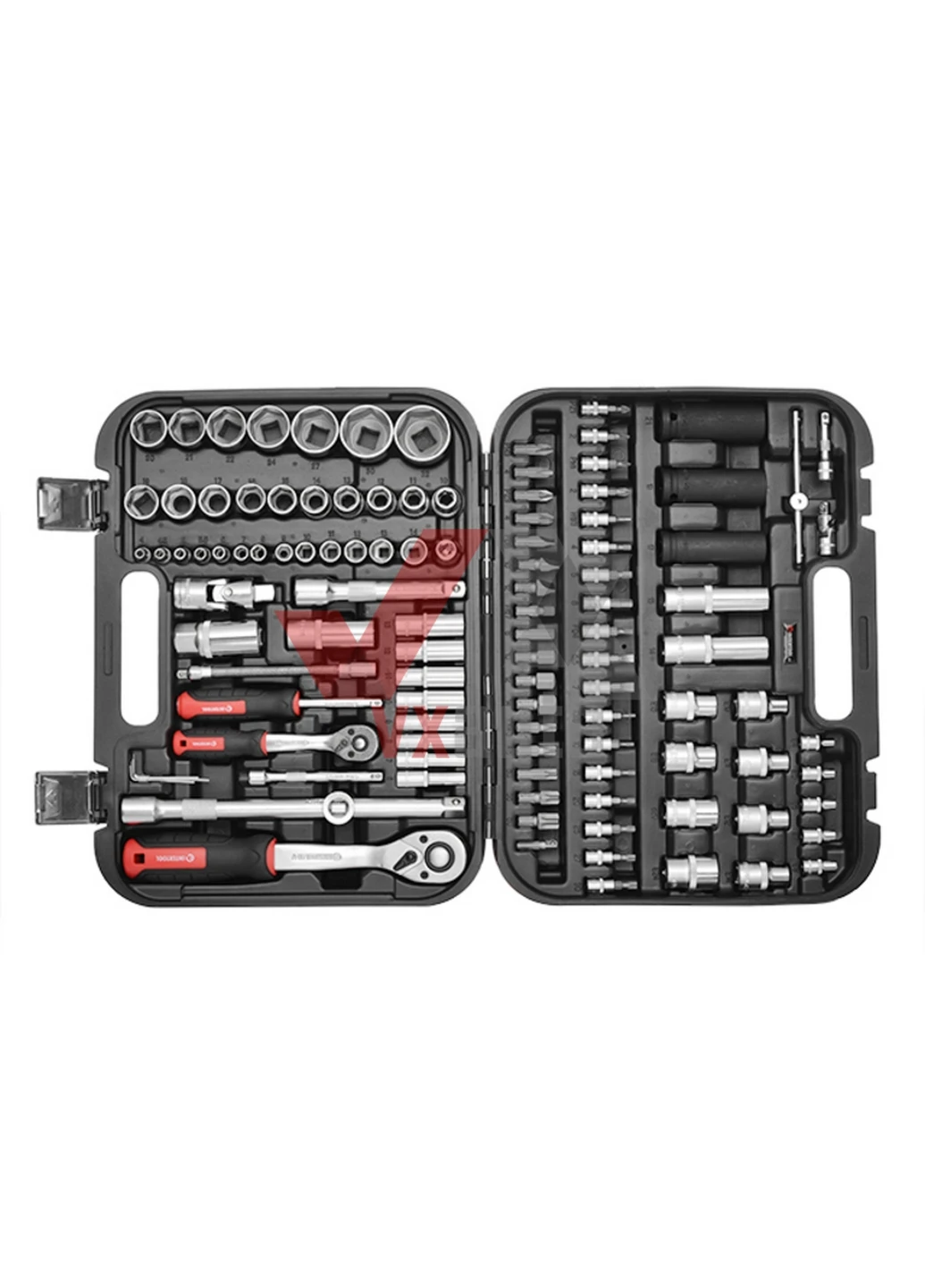 Комплект інструментів 111 од. 1/2", 1/4" STORM Cr-V 37х29х8 см Intertool (263426346)