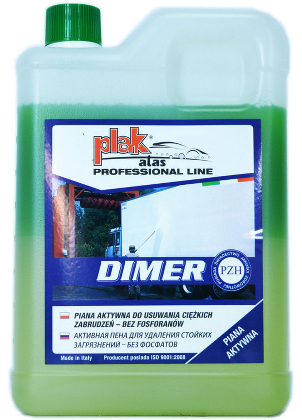 Шампунь-активная пена Plak Dimer 1.8 л/2 кг 7х16х24 см No Brand (263427194)