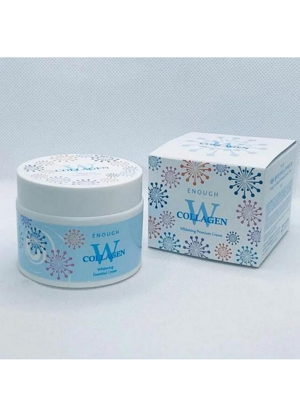 Крем осветляющий для лица W Collagen Whitening Premium Cream с коллагеном ENOUGH (263427498)
