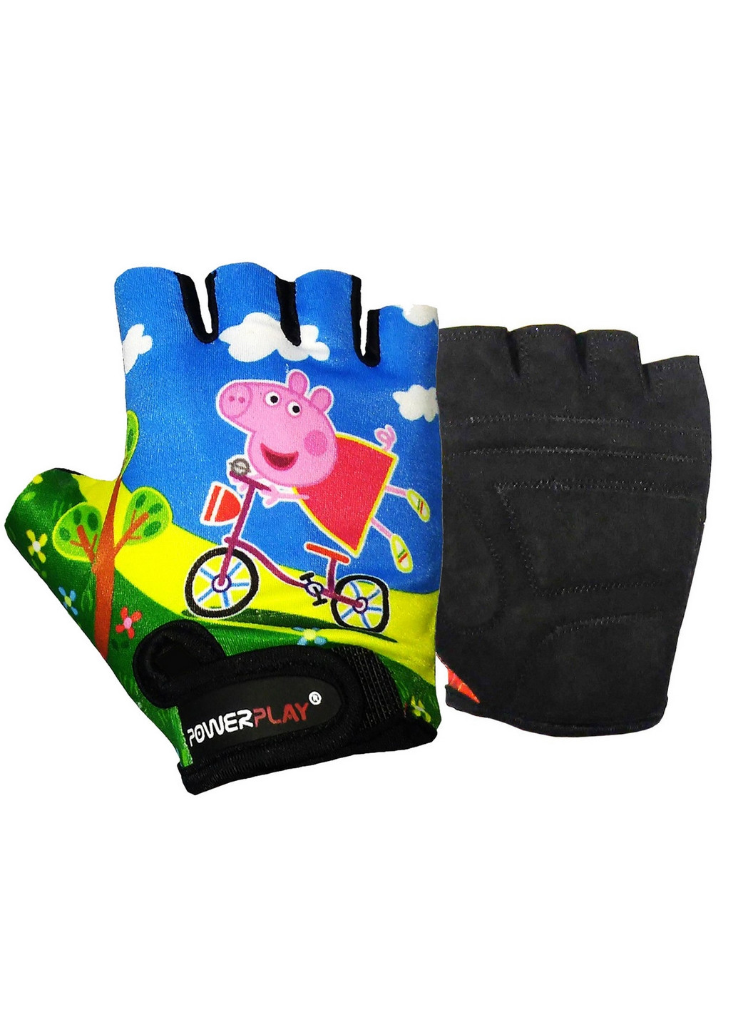 Велоперчатки детские Peppa Pig (возраст 10 -12 лет) S PowerPlay (263426413)