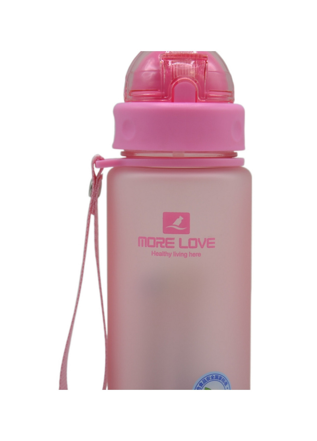 Бутылка для воды More Love с соломинкой 400 мл Casno (263427633)